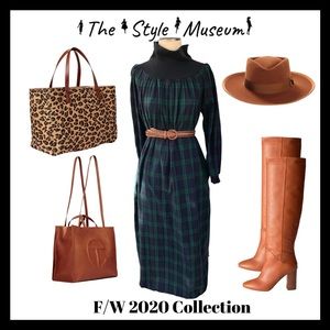 Vintage Plaid House Maxi Dress